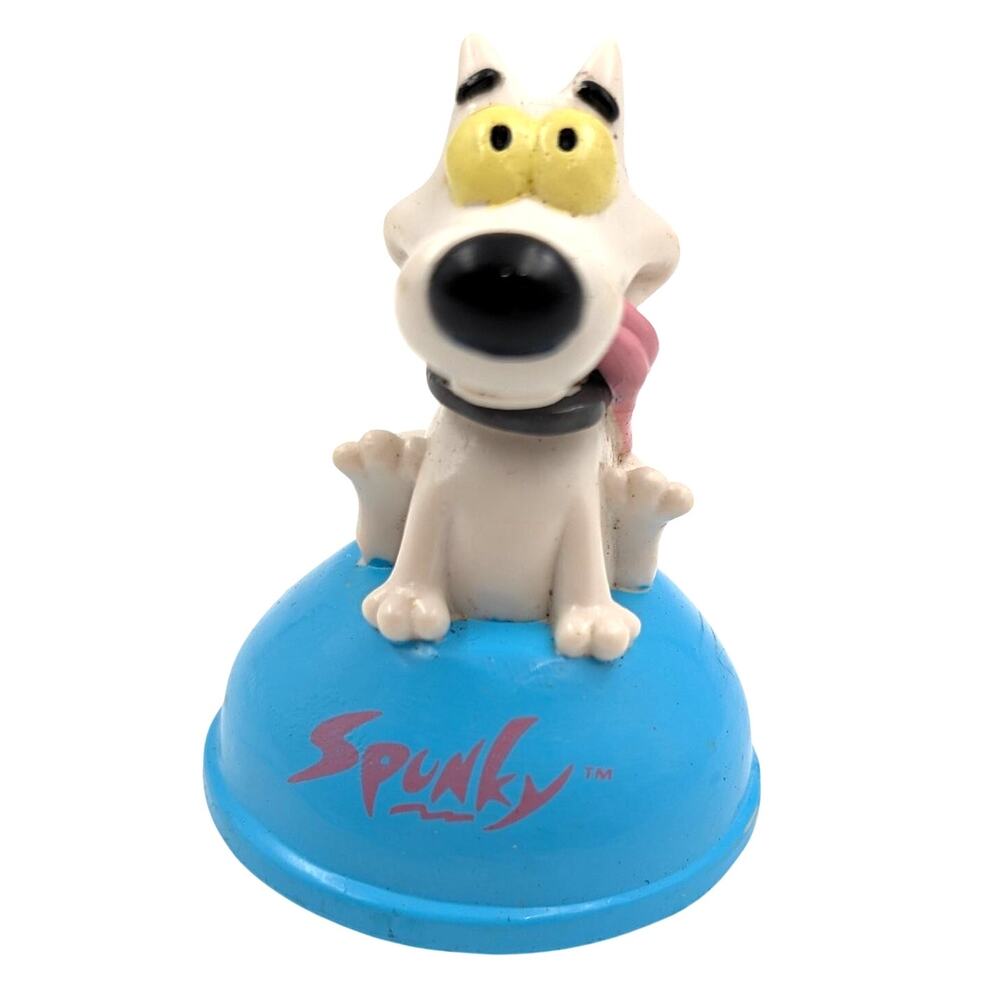 Rocko's Modern Life Spunky Figure Rolling Base Blue Dome Vintage Toy